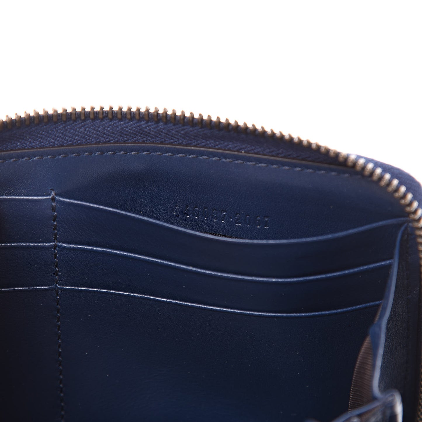 Calfskin Matelasse GucciGhost GG Marmont Zip Around Wallet Blue Agata Hibiscus Red