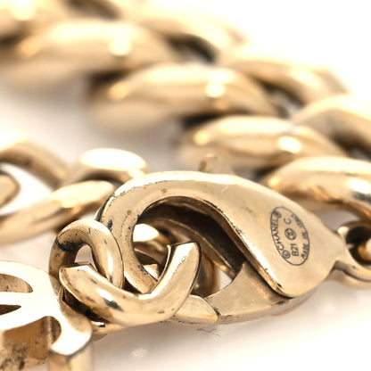 Chanel Crystal Chain CC Bracelet Gold 4 of 5
