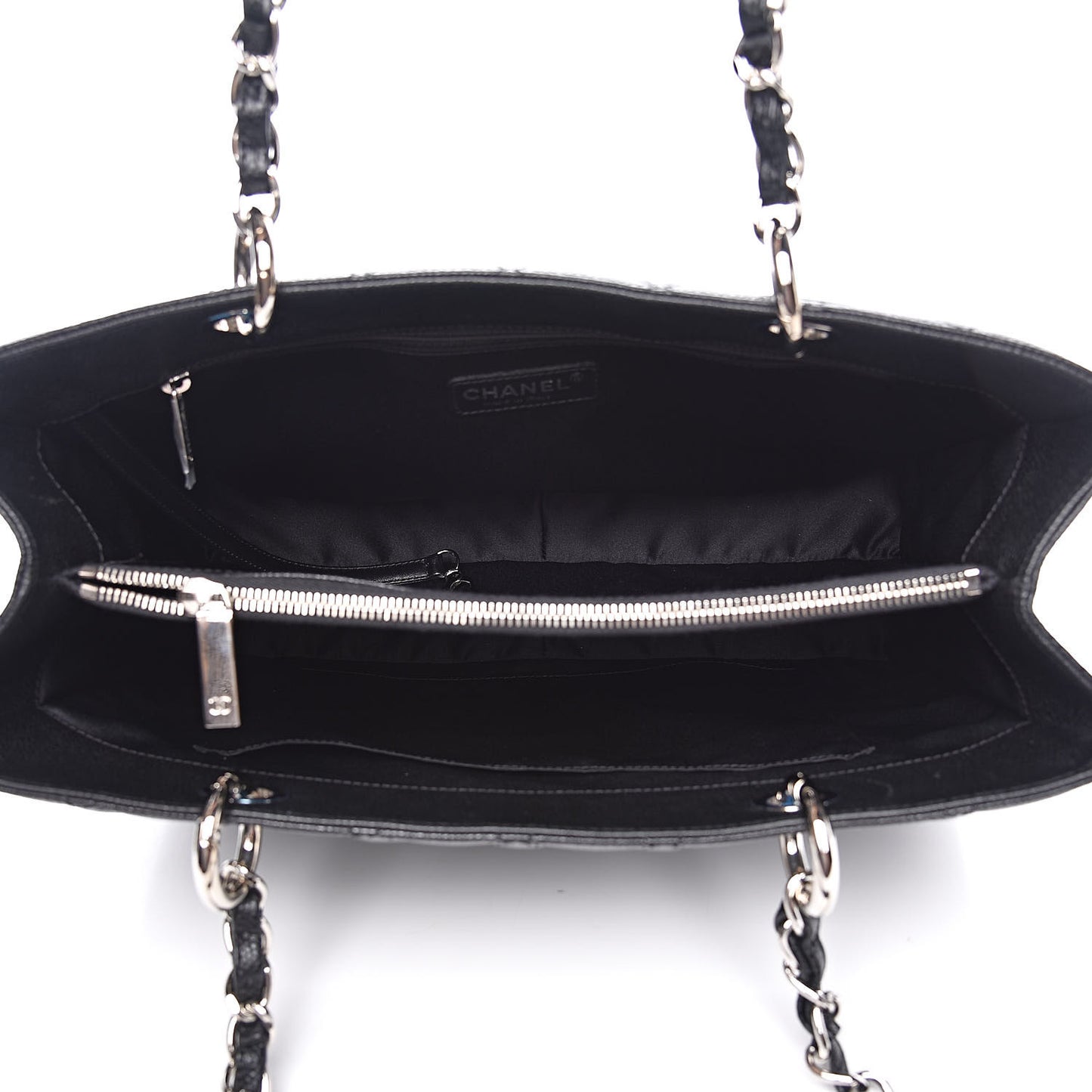 Caviar Quilted Grand Shopping Tote GST Black