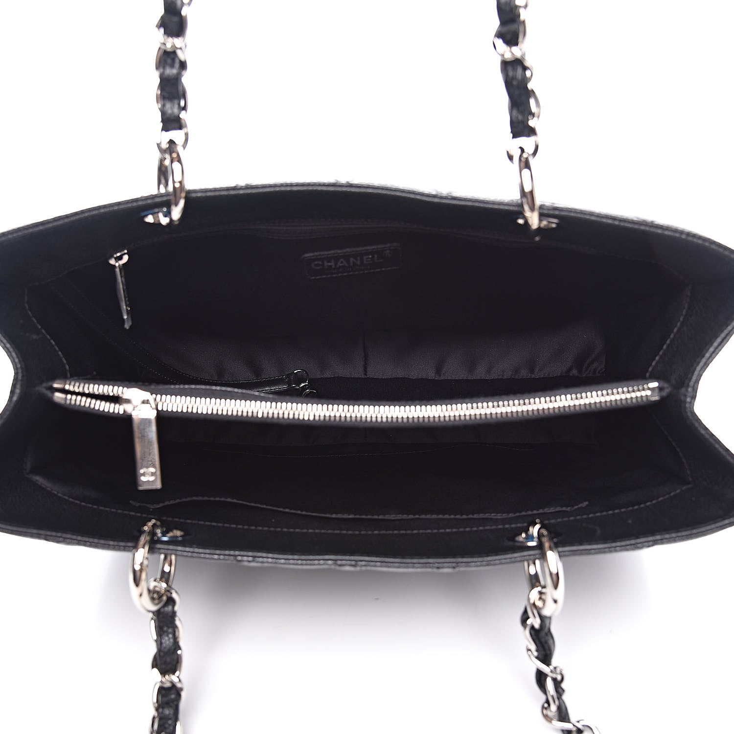 Chanel Caviar Quilted Grand Shopping Tote GST Black 5 of 10