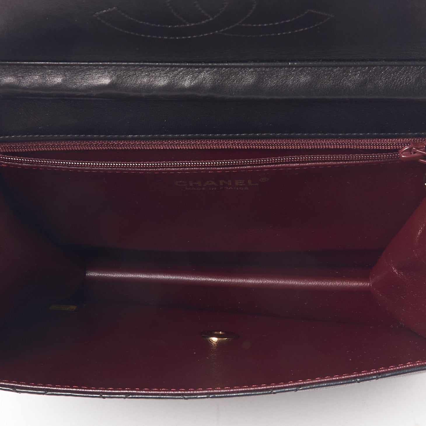 Chanel Lambskin Quilted Small Single Flap Black 7 of 10