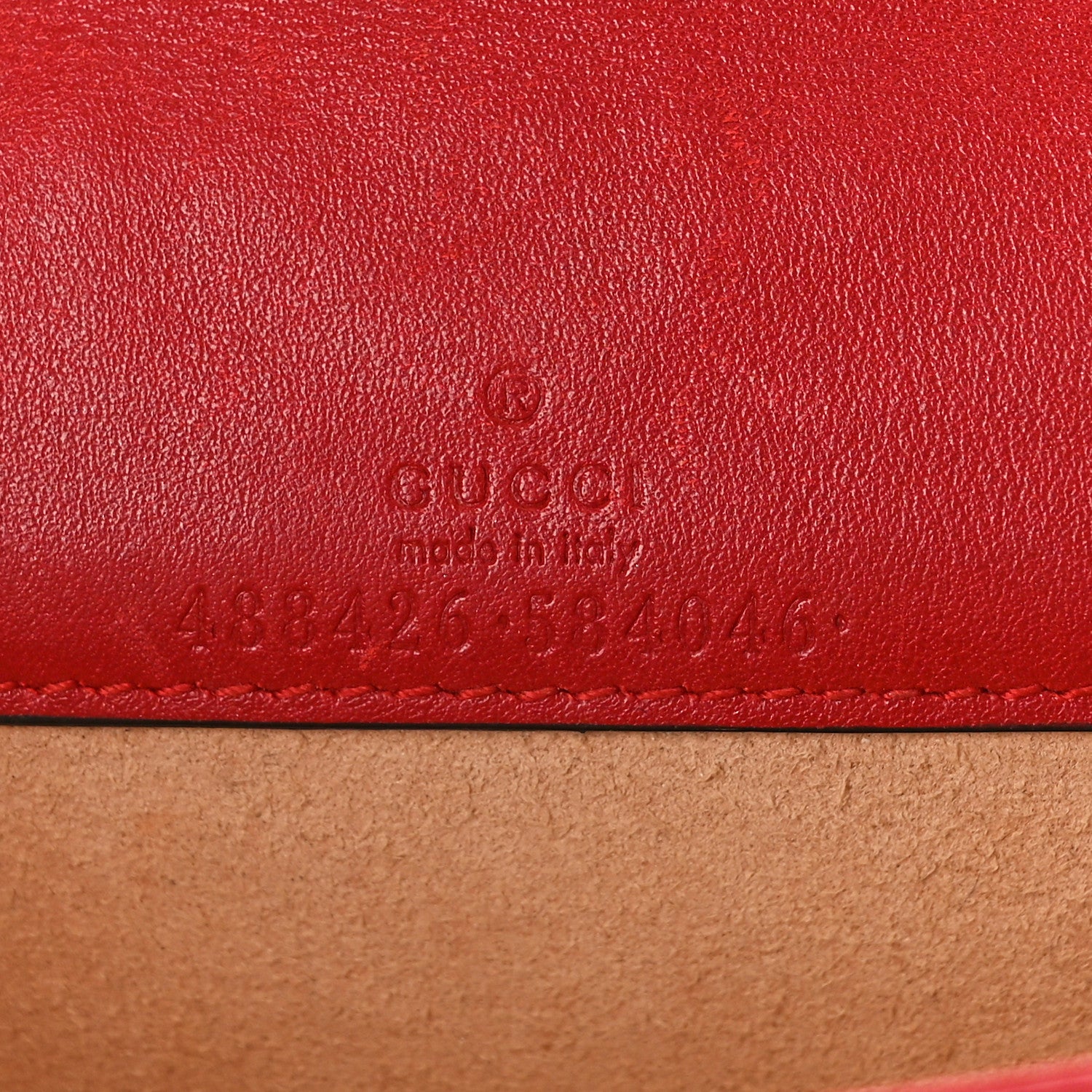 Gucci Calfskin Matelasse GG Marmont Mini Bag Hibiscus Red 6 of 12