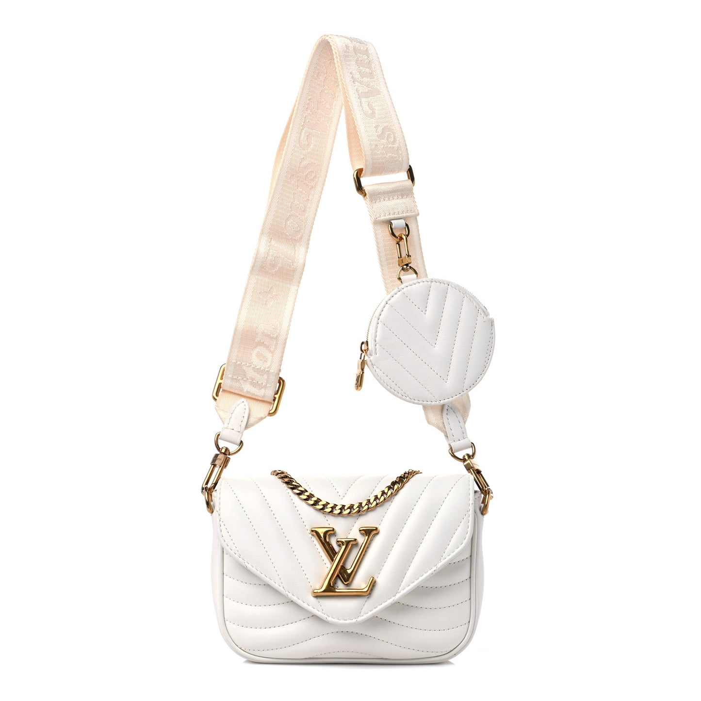 Calfskin New Wave Multi Pochette Snow