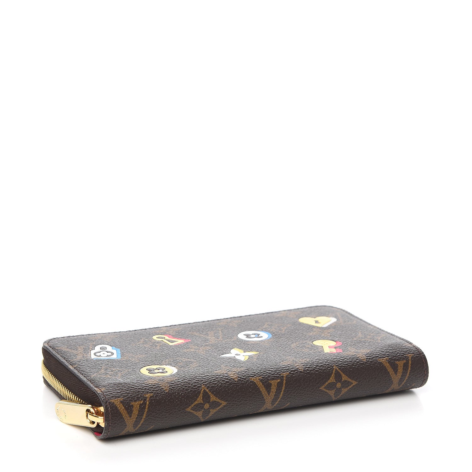 Louis Vuitton Monogram LV Love Lock Zippy Wallet 3 of 5
