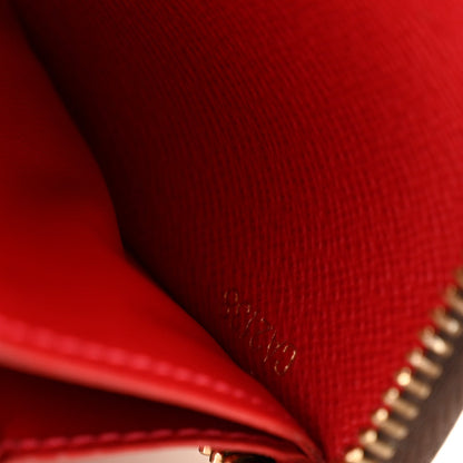 Louis Vuitton Damier Ebene Clemence Wallet Cherry 7 of 10