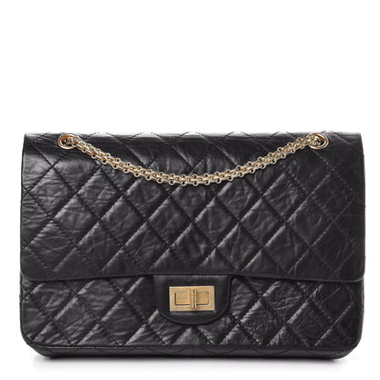 Chanel Aged Calfskin Quilted 50th Anniversary 2.55 Reissue 227 Flap Black 1 of 10