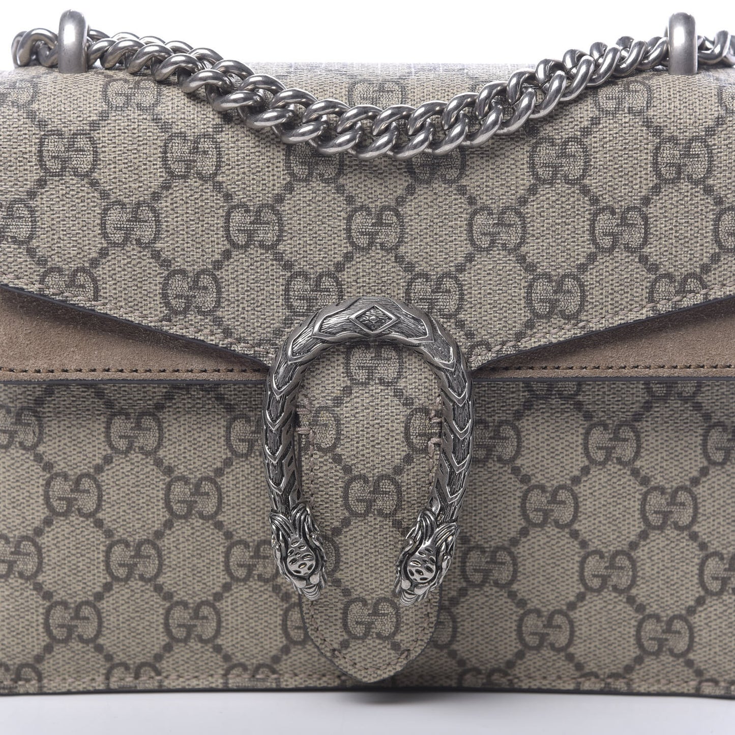 GG Supreme Monogram Mini Dionysus Shoulder Bag Taupe