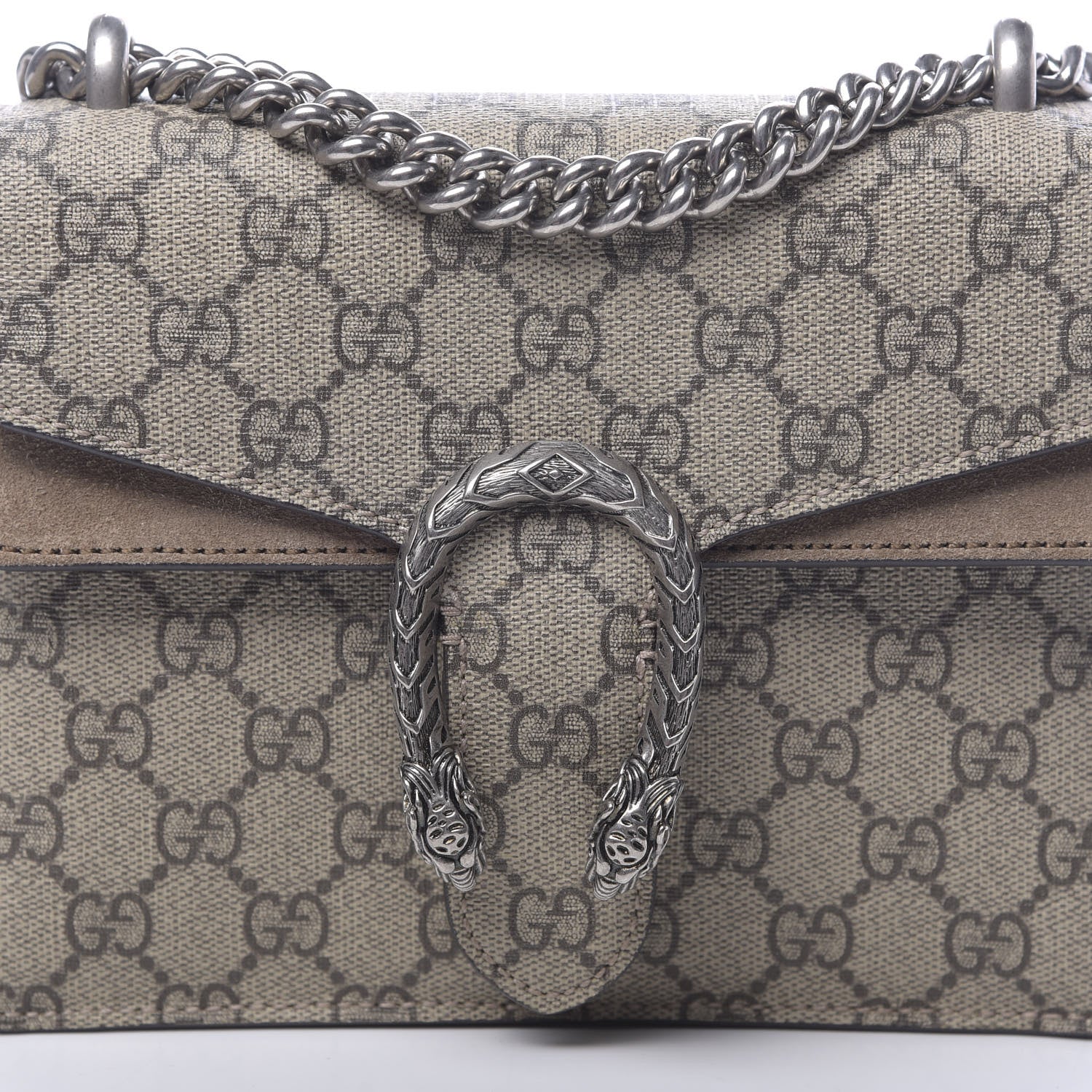 Gucci GG Supreme Monogram Mini Dionysus Shoulder Bag Taupe 12 of 12