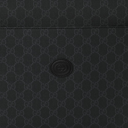 Gucci GG Supreme Monogram Briefcase Backpack Black Grey 9 of 13