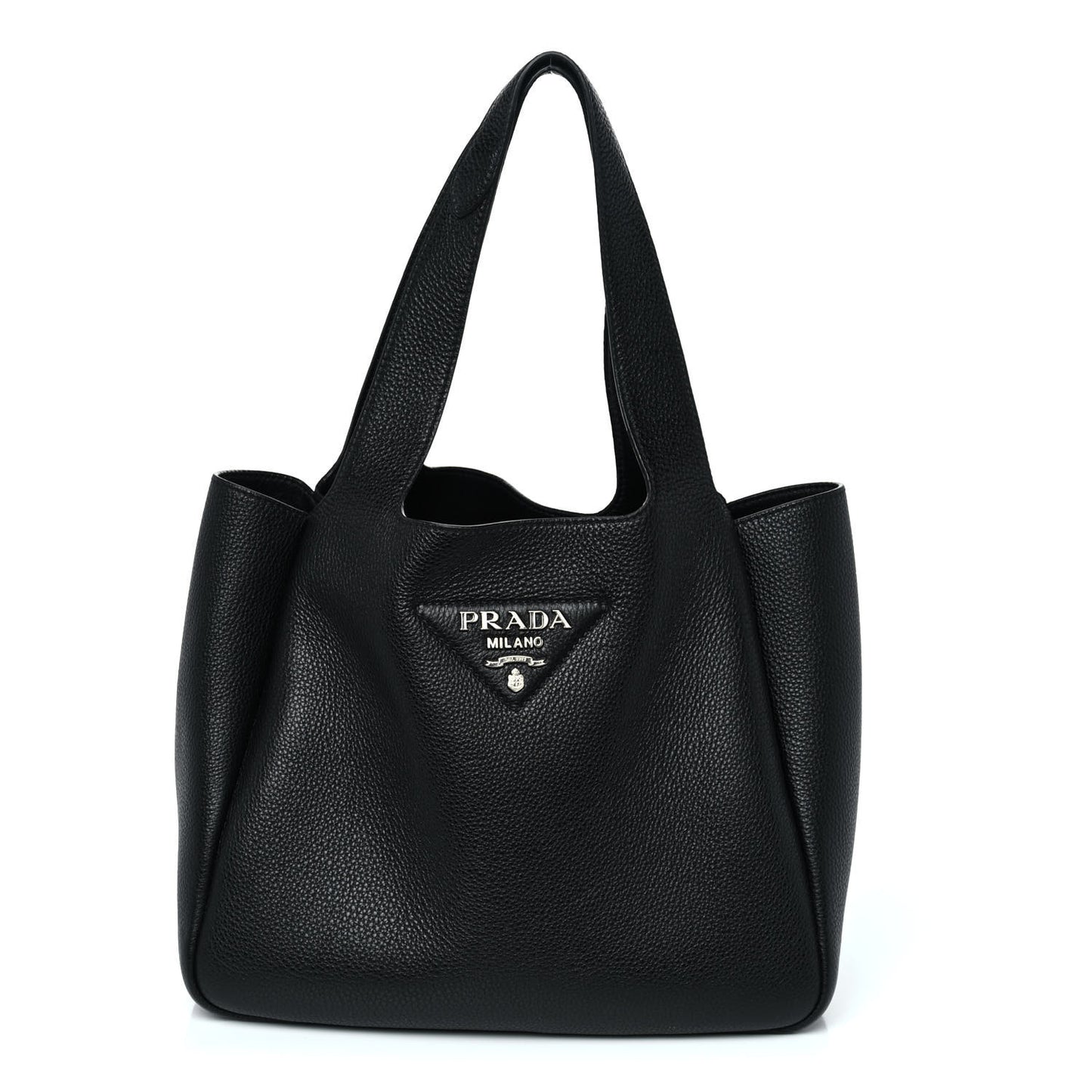 Vitello Daino Soft Medium Dynamique Tote Black
