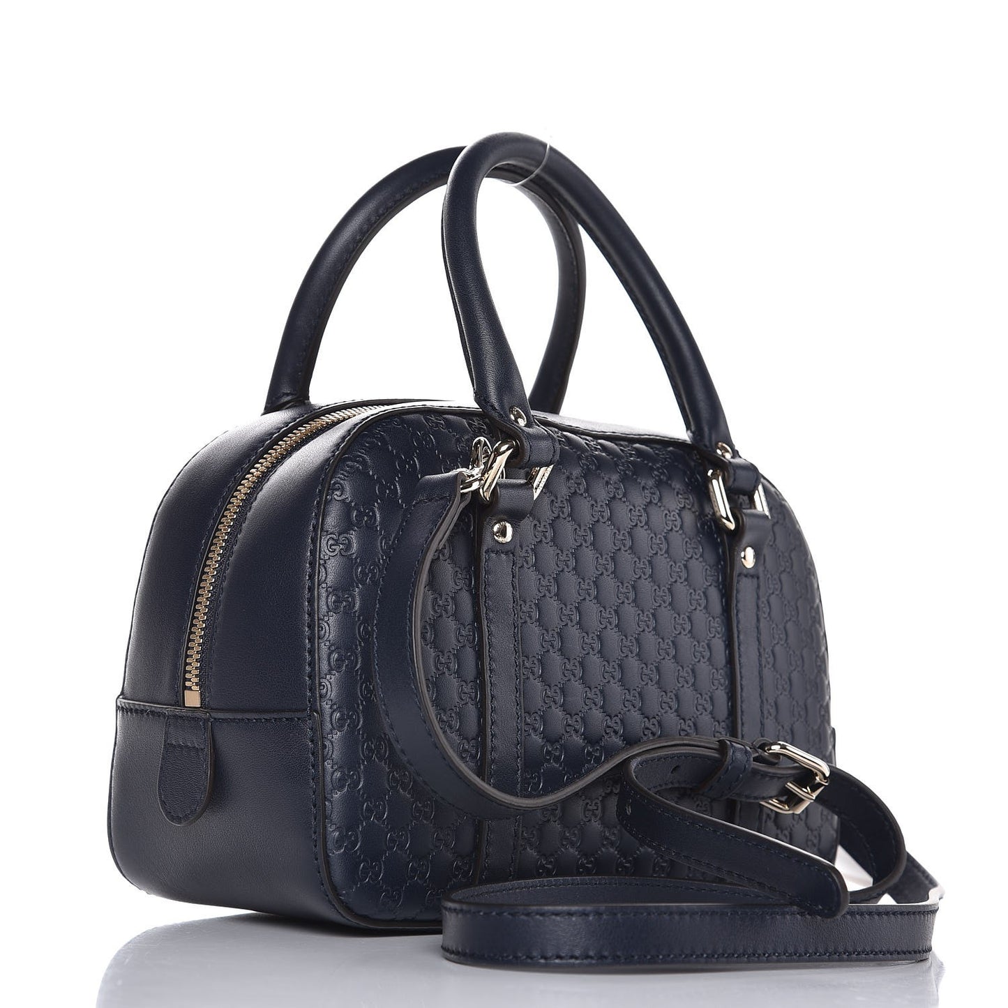 Soft Microguccissima Small Crossbody Bag Blue