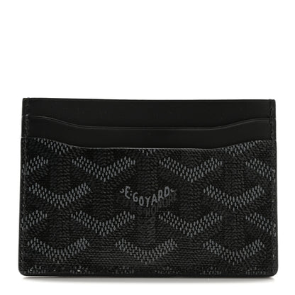Goyard Goyardine Saint Sulpice Card Holder Jet Black 1 of 9