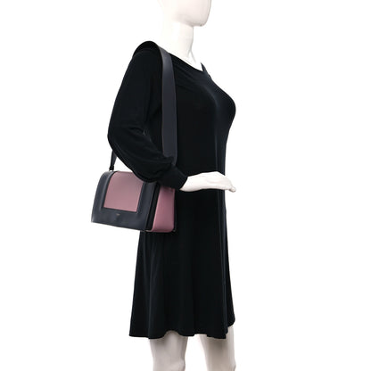 Celine Shiny Smooth Calfskin Medium Frame Shoulder Bag Liquorice Antique Rose 2 of 9