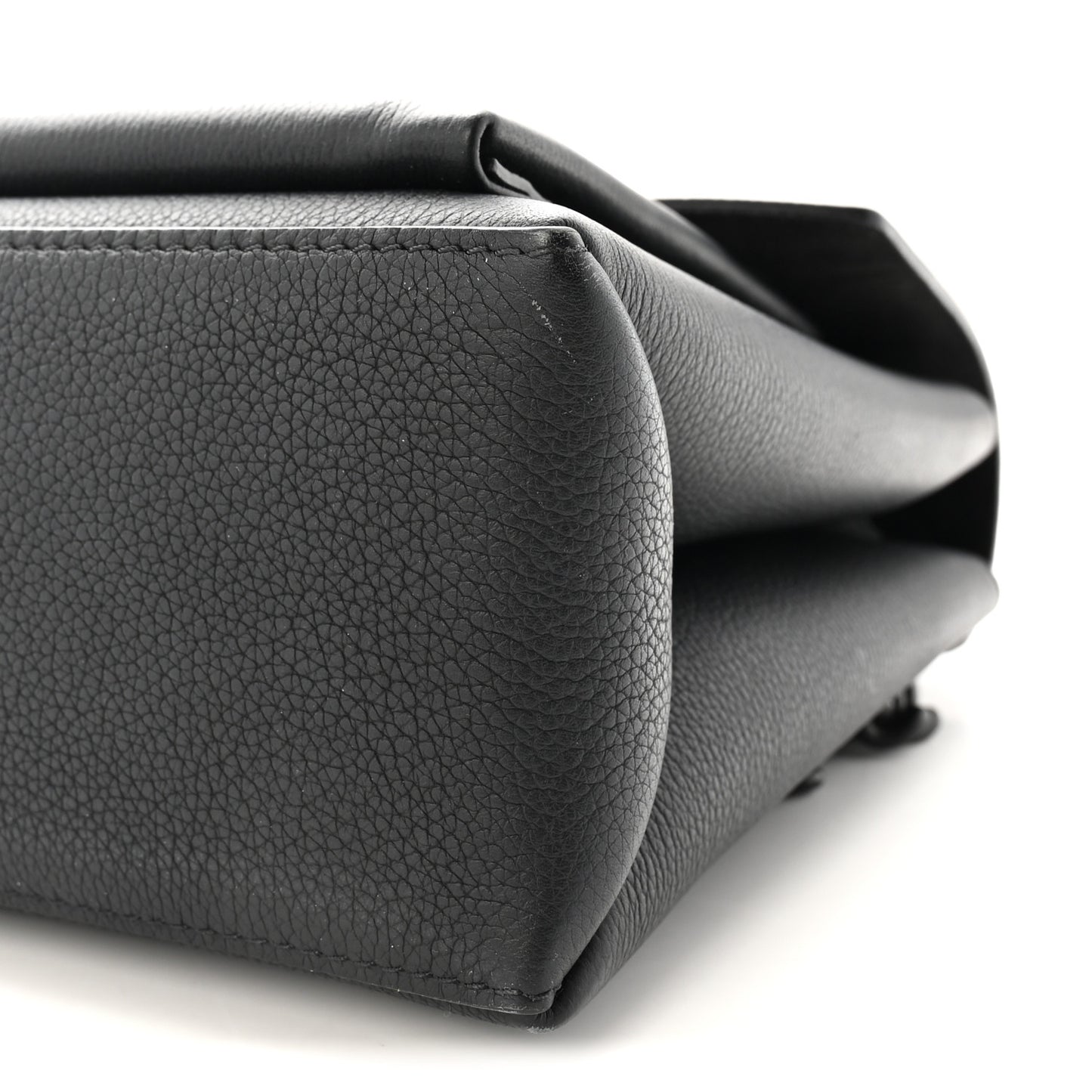 Soft Calfskin My Lockme Top Handle Black