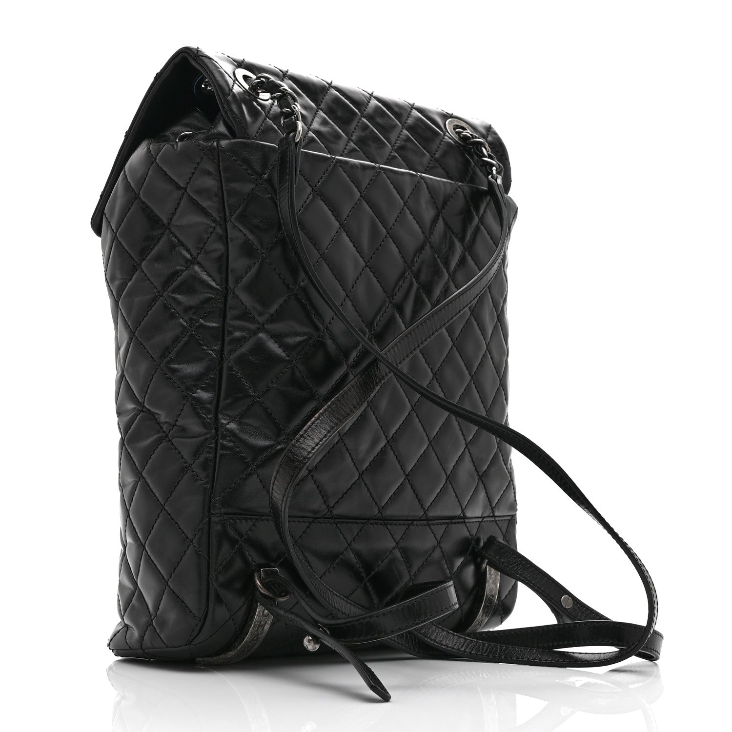 Chanel Calfskin Quilted Large Salzburg Mountain Backpack Black 3 of 10