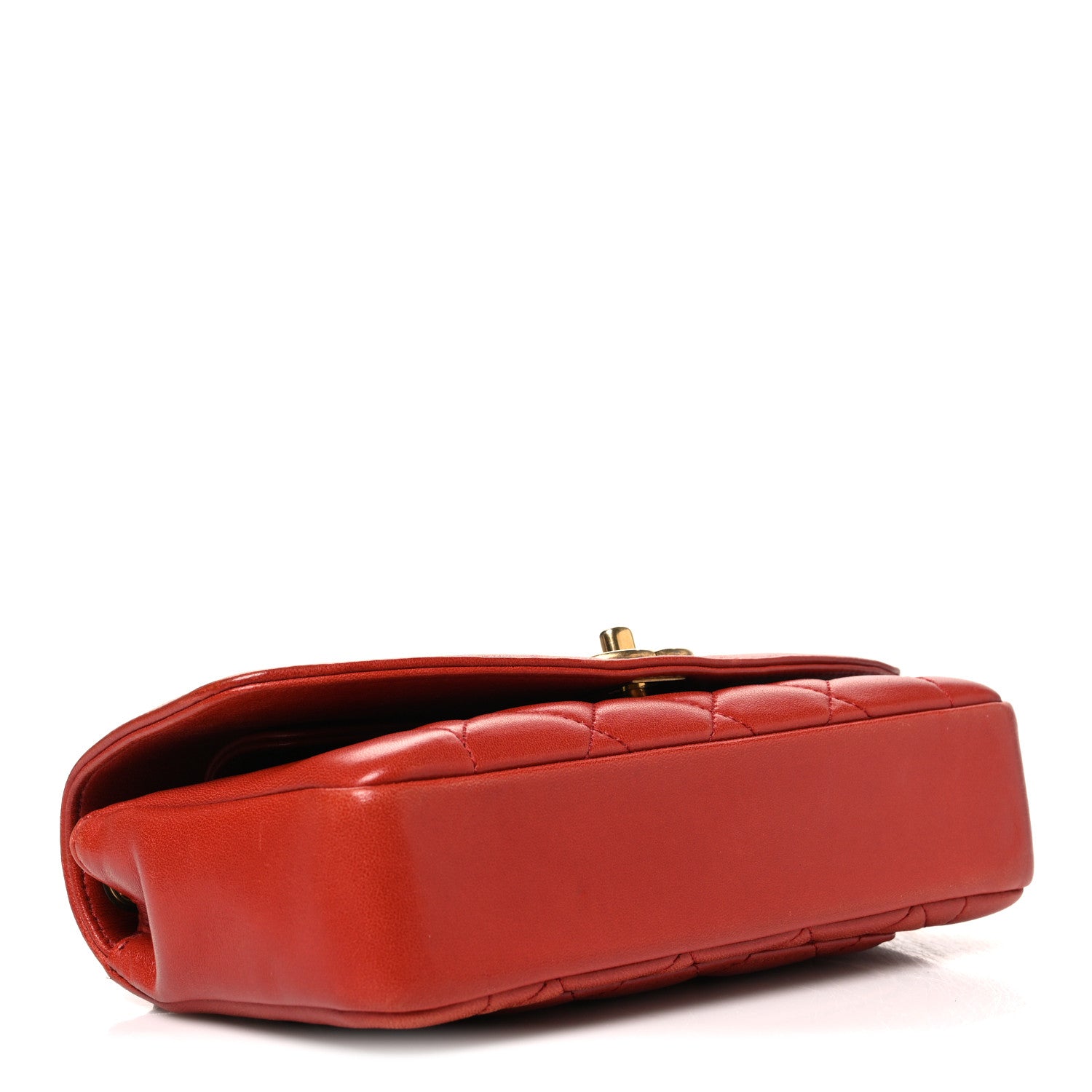 Chanel Lambskin Quilted Small Single Flap Red 4 of 10
