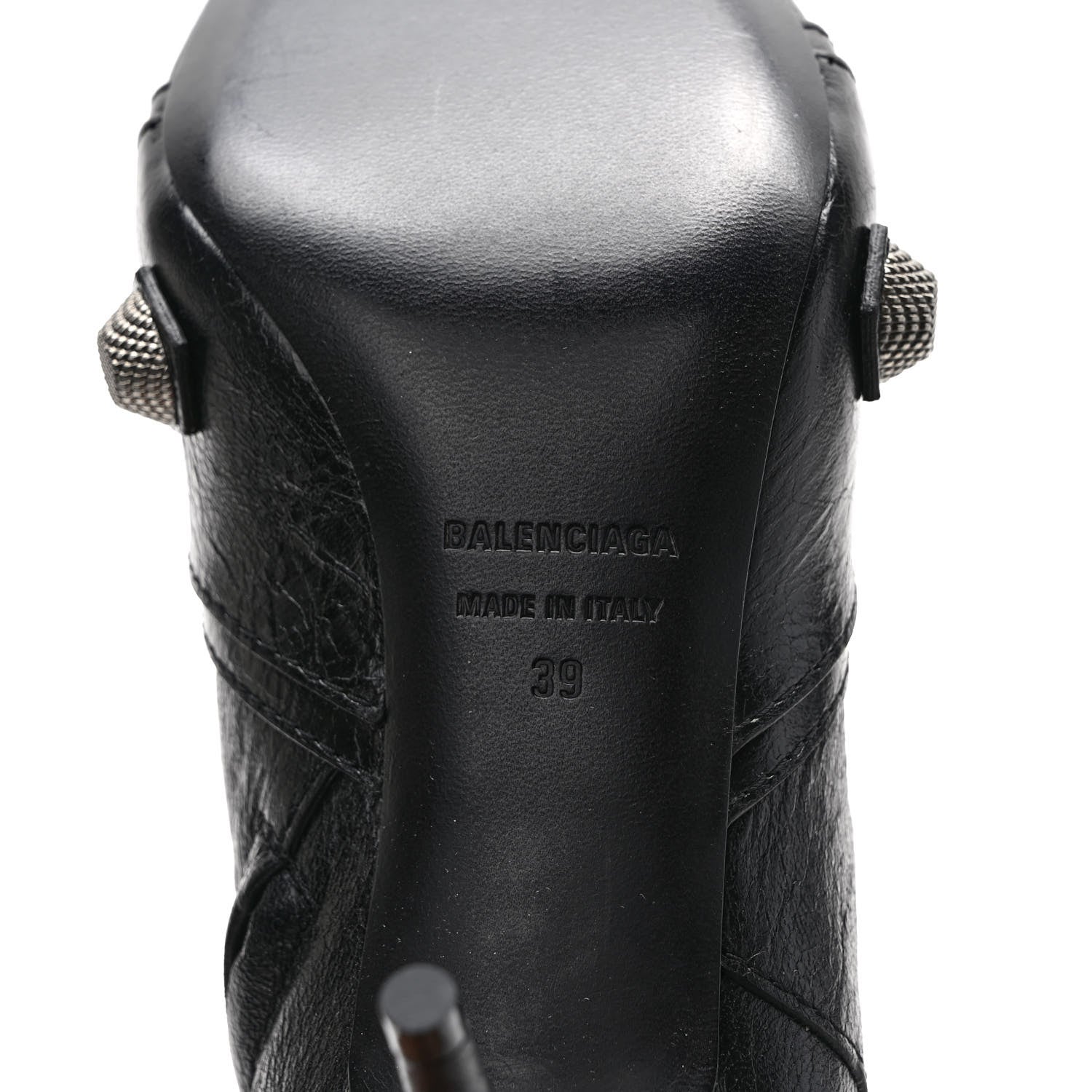 Balenciaga Agneau Arena Cagole 70mm Ankle Boots 39 Black 6 of 9