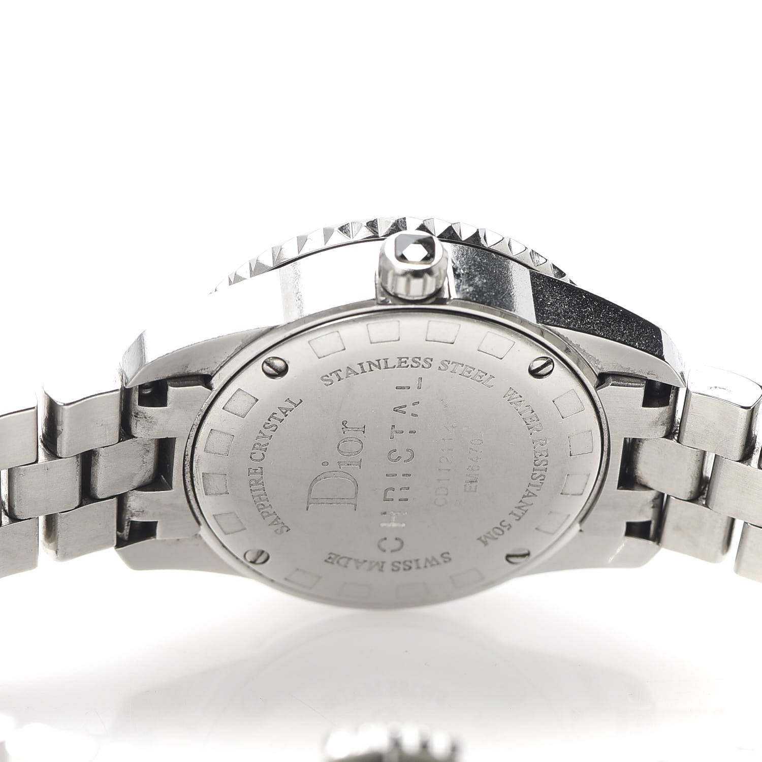 Christian Dior Stainless Steel Sapphire 29mm Christal Quartz Watch Gilt 5 of 6