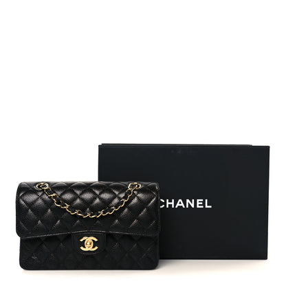 Chanel Caviar Quilted Small Double Flap Black 12 of 12