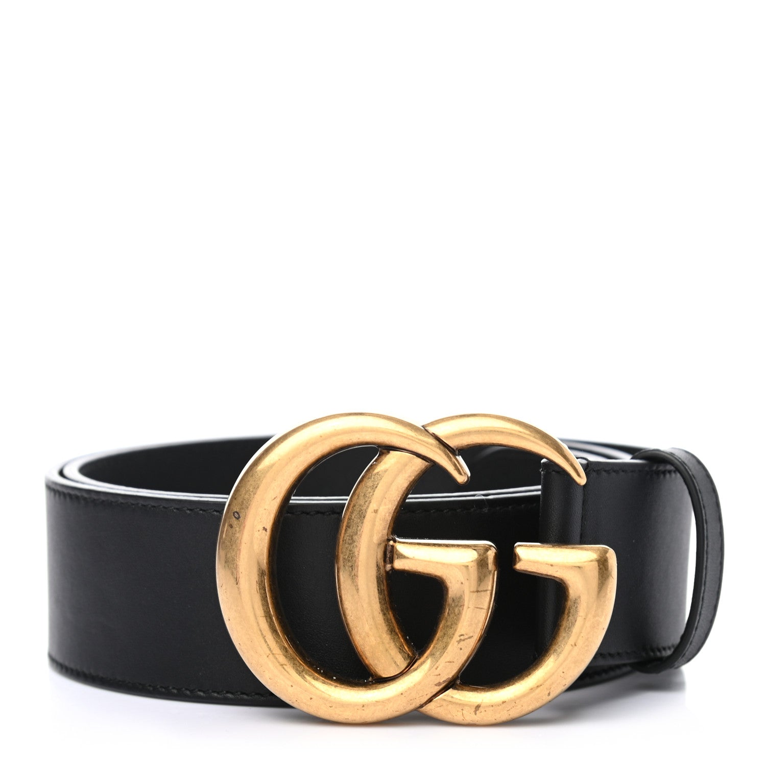 Gucci Calfskin Double G 40mm Belt 75 30 Black 1 of 5