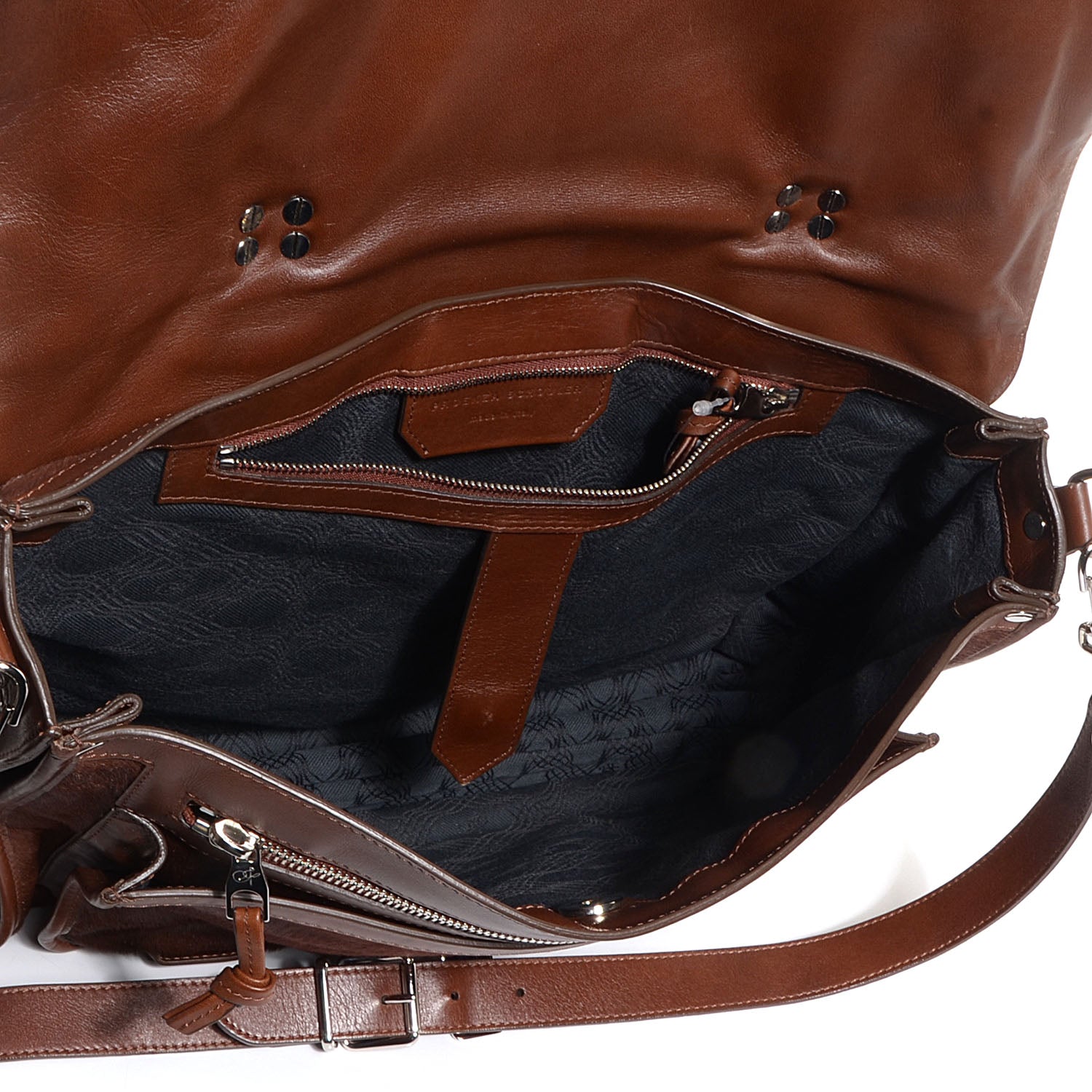 Proenza Schouler Calf Hair Leather PS1 Large Satchel Chocolate 5 of 13