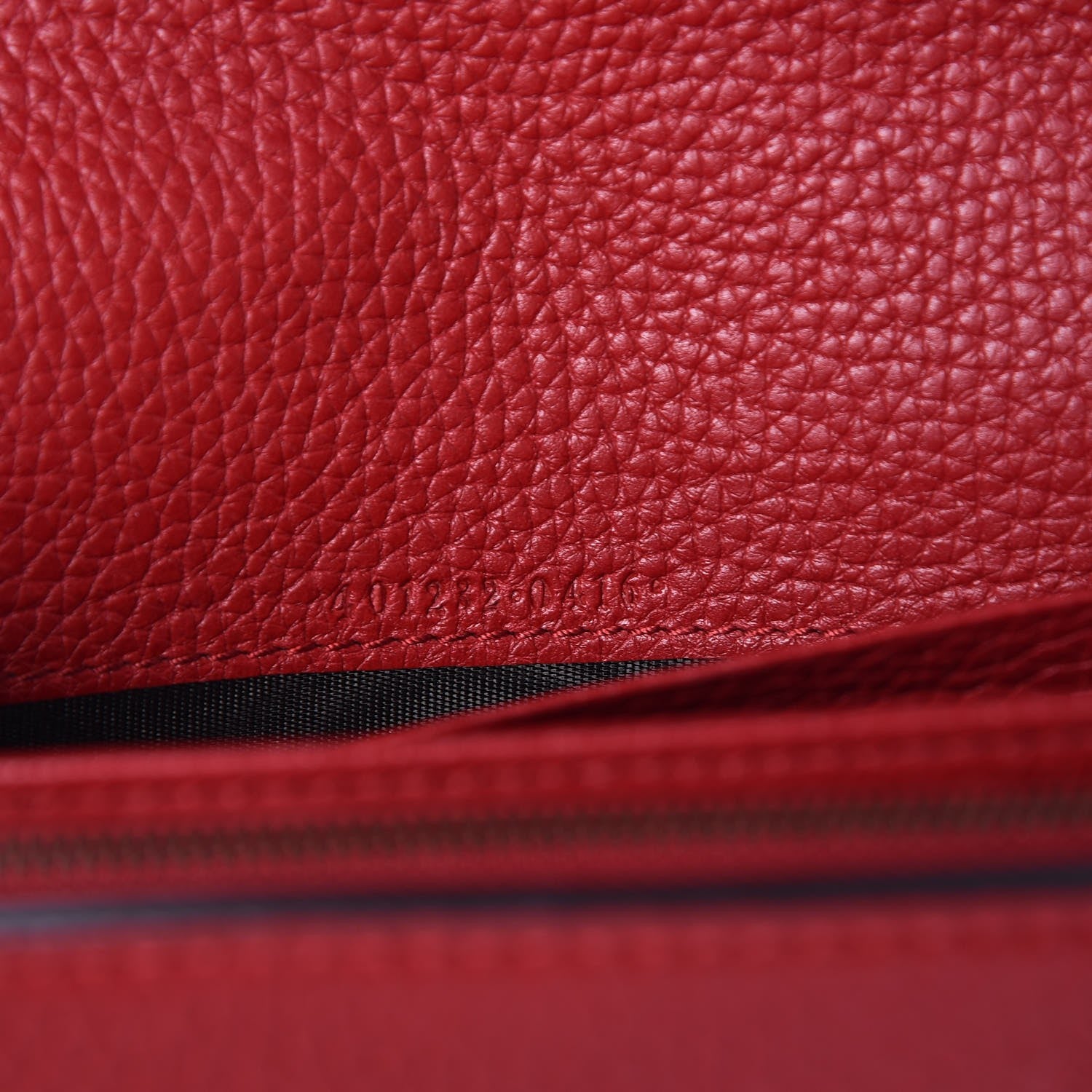 Gucci Calfskin GG Marmont Chain Wallet Vulcanic Red 7 of 9