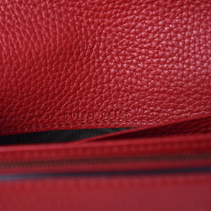 Gucci Calfskin GG Marmont Chain Wallet Vulcanic Red 7 of 9