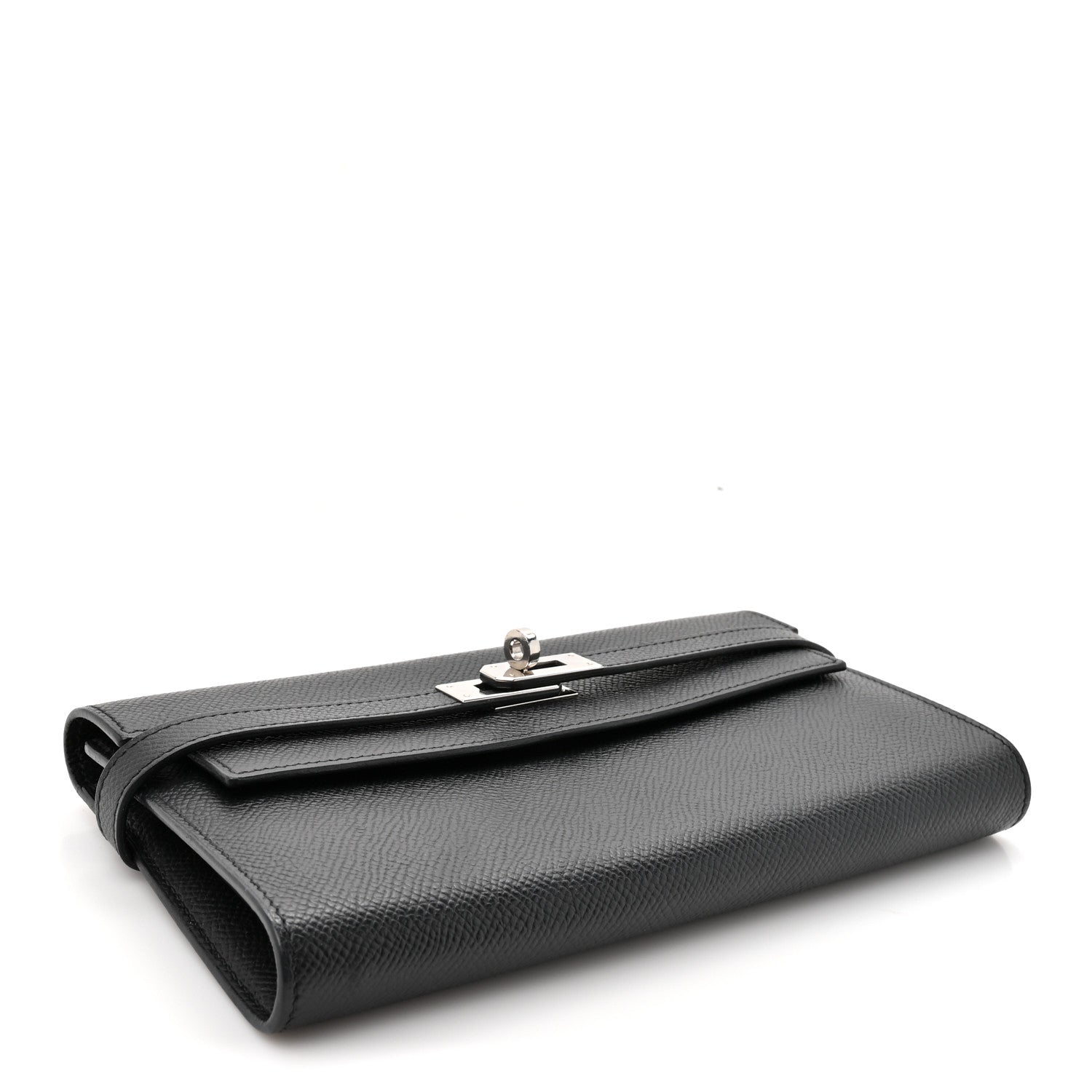 Hermes Epsom Kelly Longue Wallet Black 4 of 10