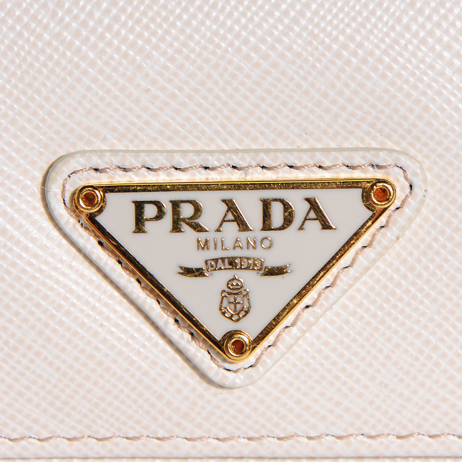 Prada Saffiano Metal Continental Wallet Talco 6 of 9