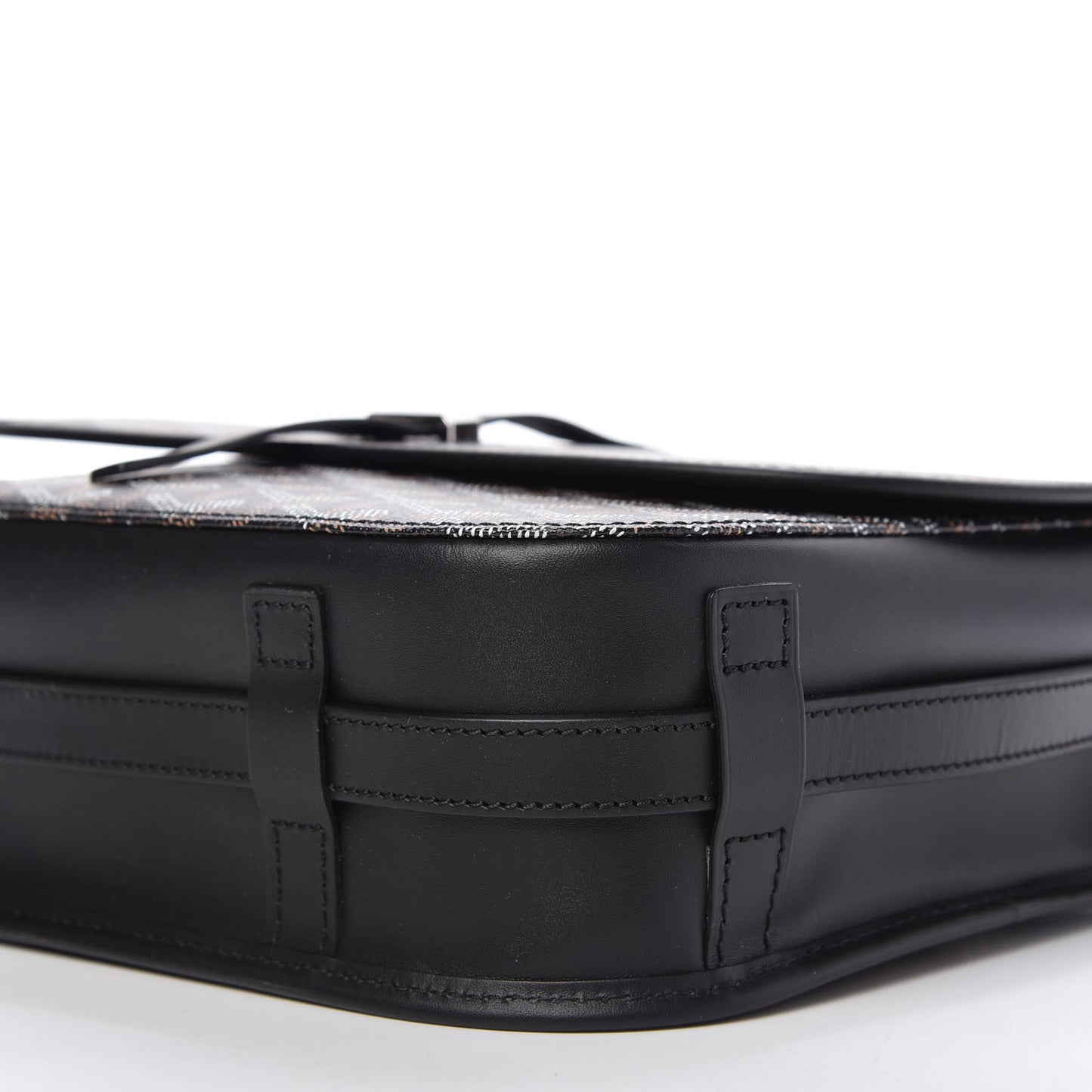 Goyardine Belvedere II MM Messenger Bag Black