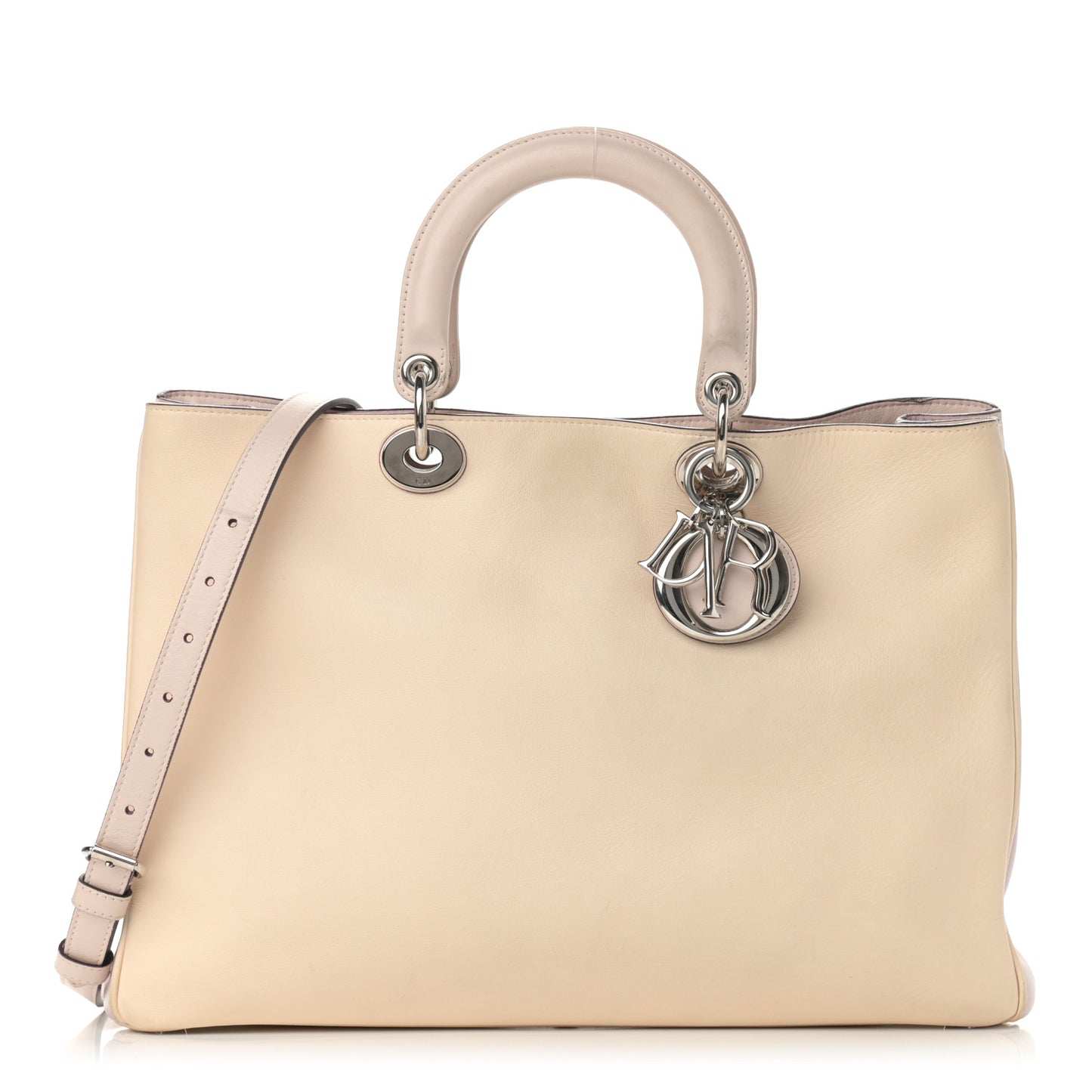Smooth Calfskin Large Diorissimo Tote Beige