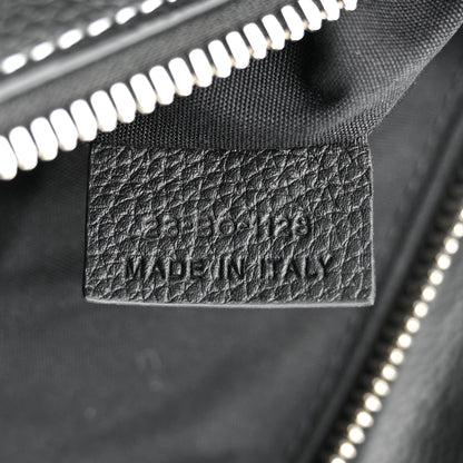 Christian Dior X KAWS Grained Calfskin Bee Saddle Bag Black 7 of 11