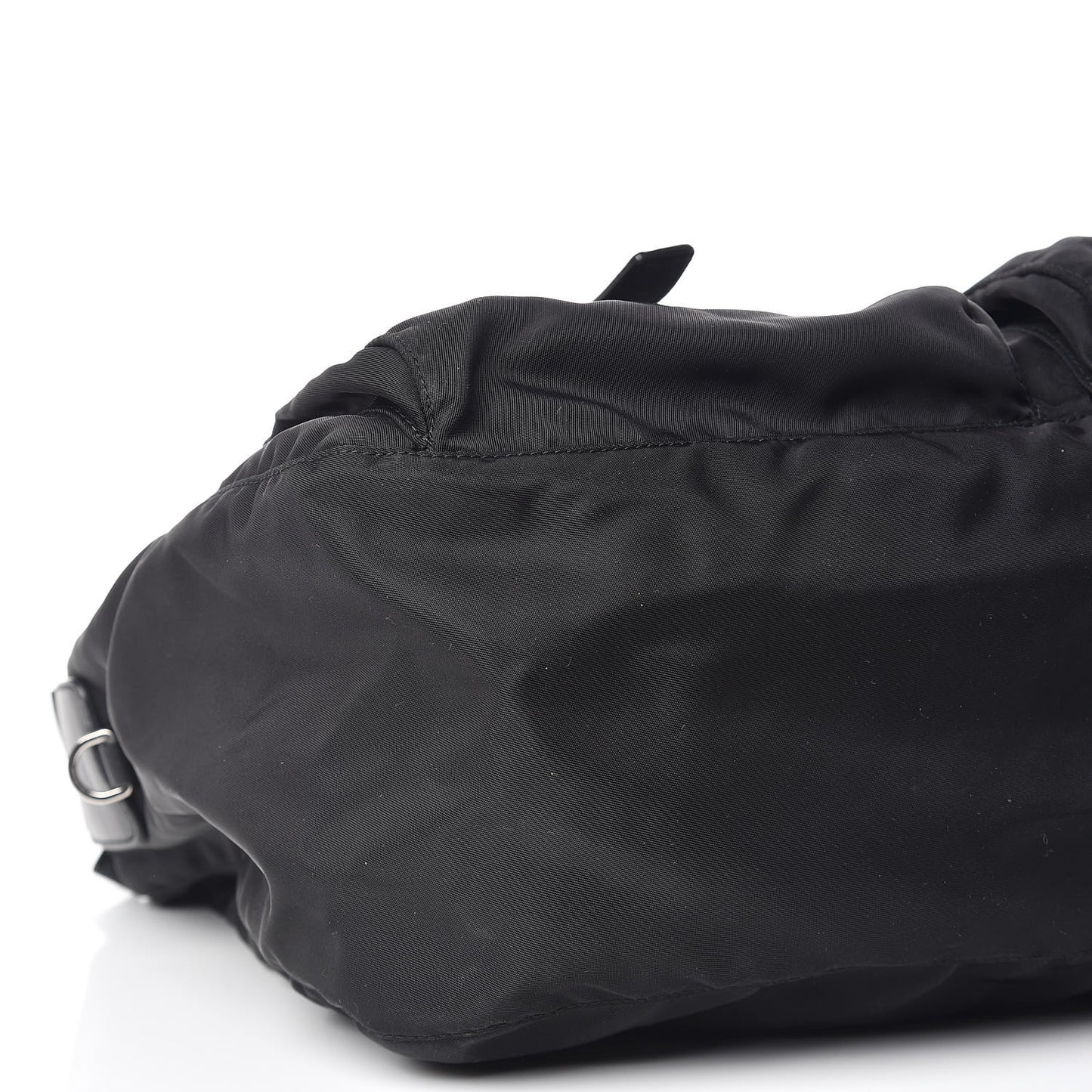 Tessuto Nylon Saffiano Messenger Bag Black