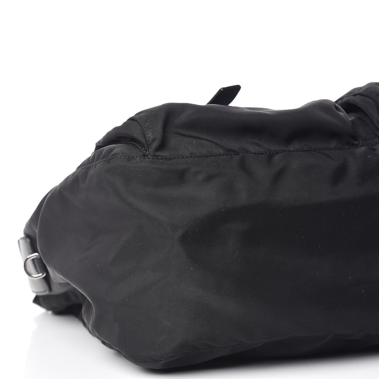 Prada Tessuto Nylon Saffiano Messenger Bag Black 6 of 9