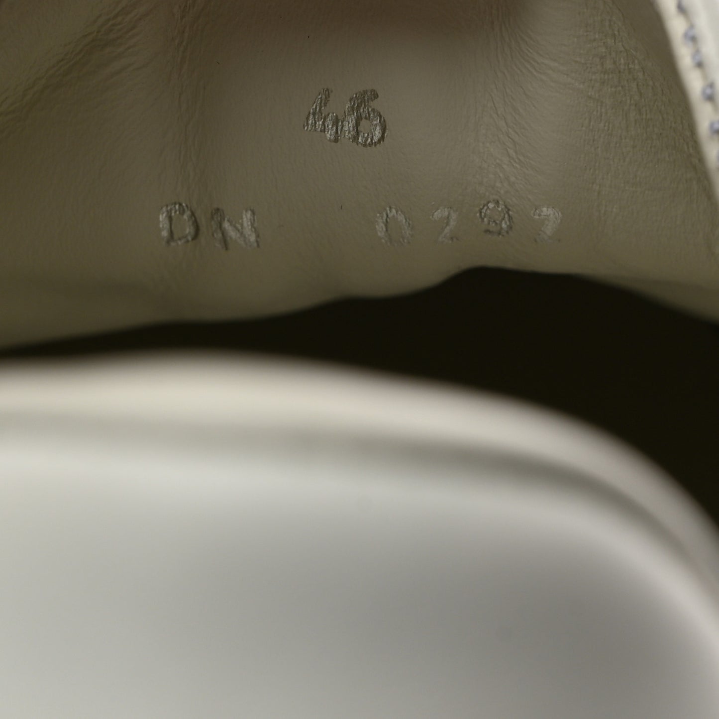 Calfskin Band Logo Mens Urban Street Sneakers 46 White Black