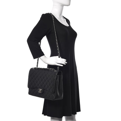 Chanel Caviar Quilted Maxi Double Flap Black 2 of 12
