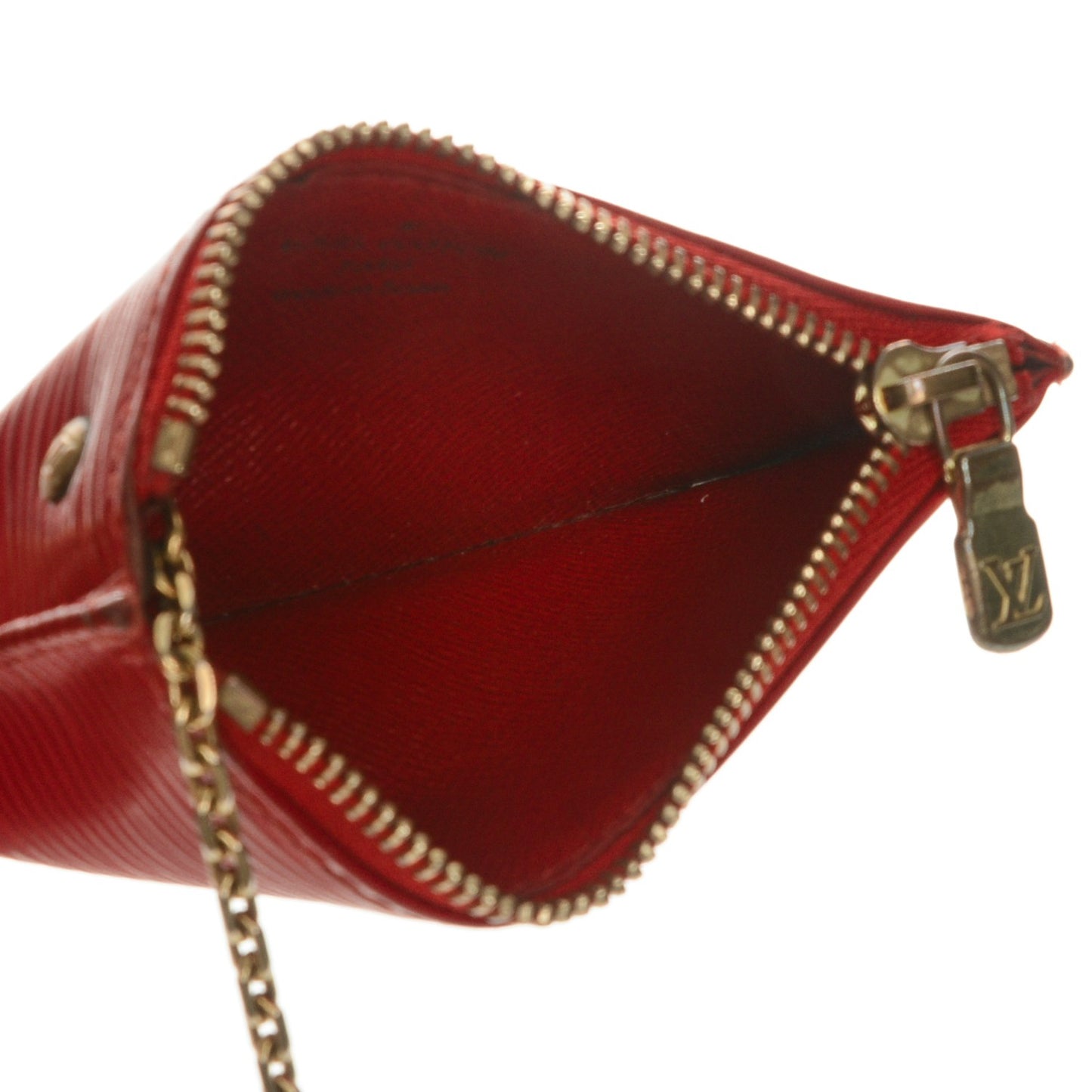 Epi Key Pouch Castillan Red