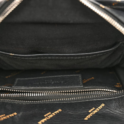 Balenciaga Calfskin Allover Logo XS Bazar Shopper Tote Black Gold 13 of 20
