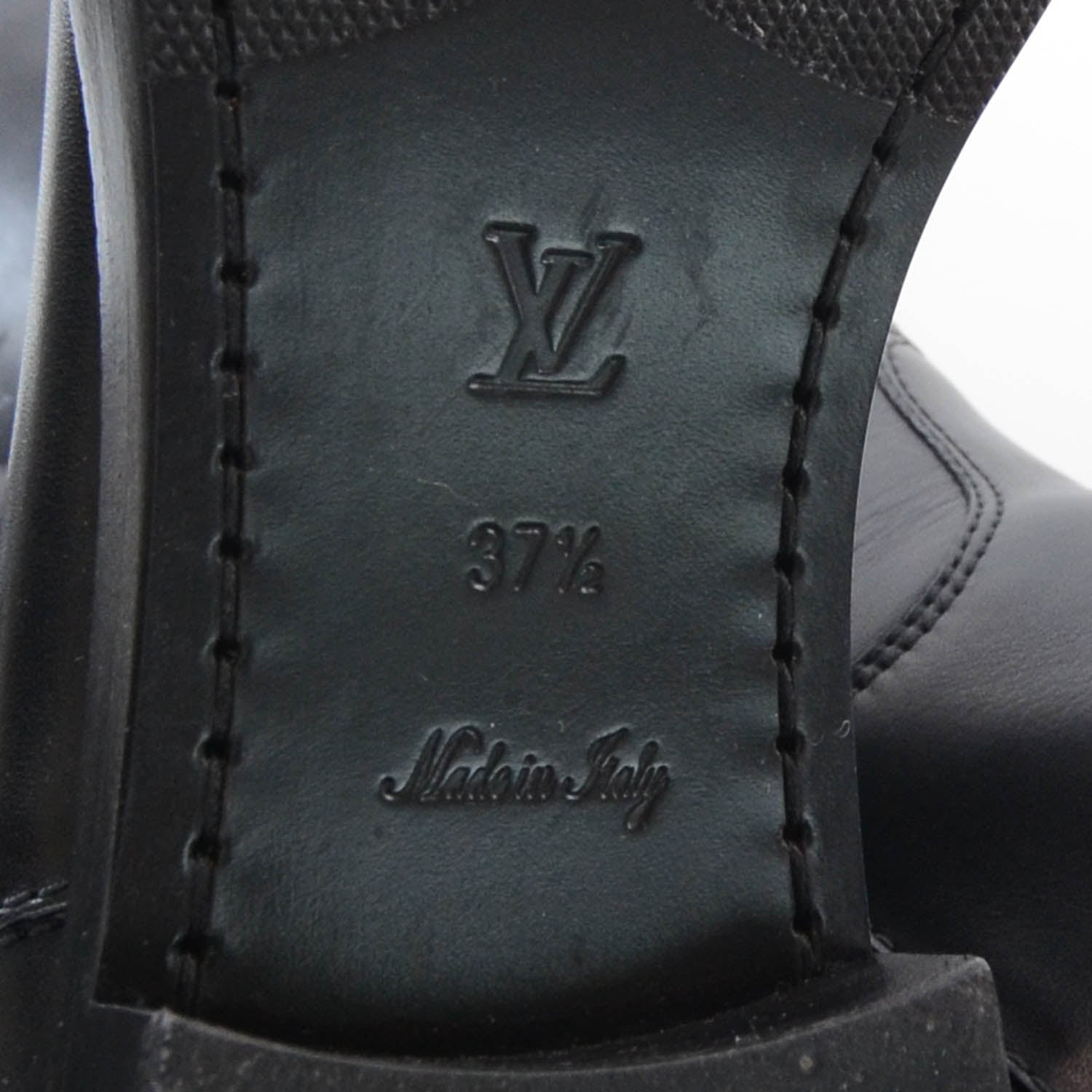 Louis Vuitton Leather Tall Boots 37.5 Black 5 of 6
