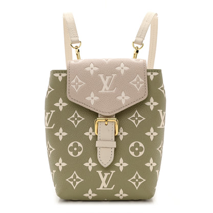 Louis Vuitton Empreinte Monogram Spring In The City Tiny Backpack Kaki Beige Cream 1 of 9