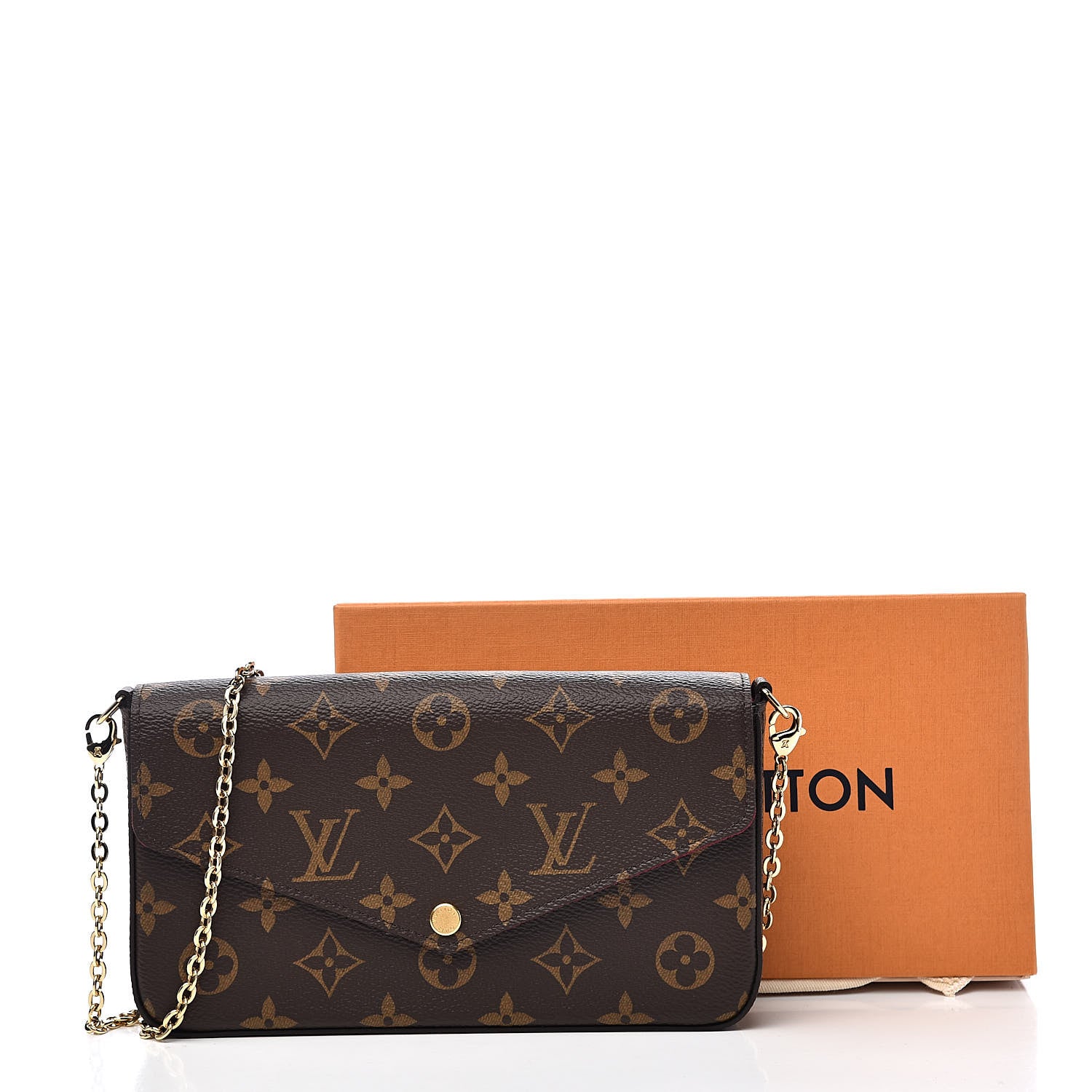 Louis Vuitton Monogram Pochette Felicie Chain Wallet Fuchsia 11 of 11