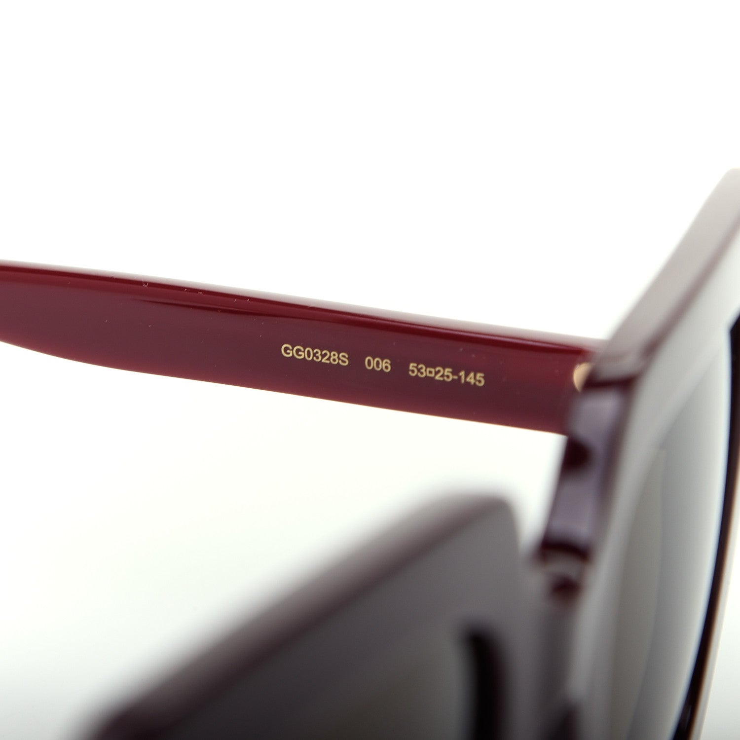 Gucci Acetate Oversize Sunglasses GG0328S Red 6 of 8