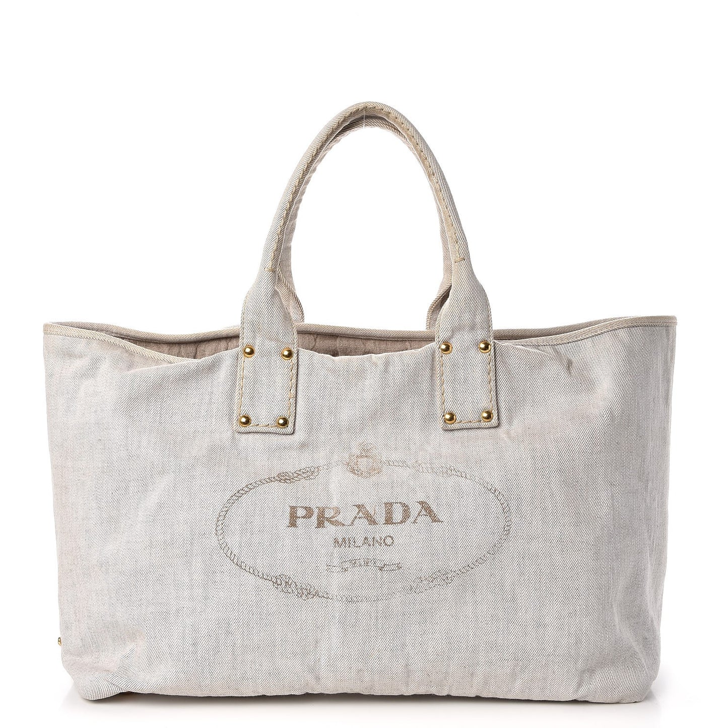 Denim Logo Tote Light Blue