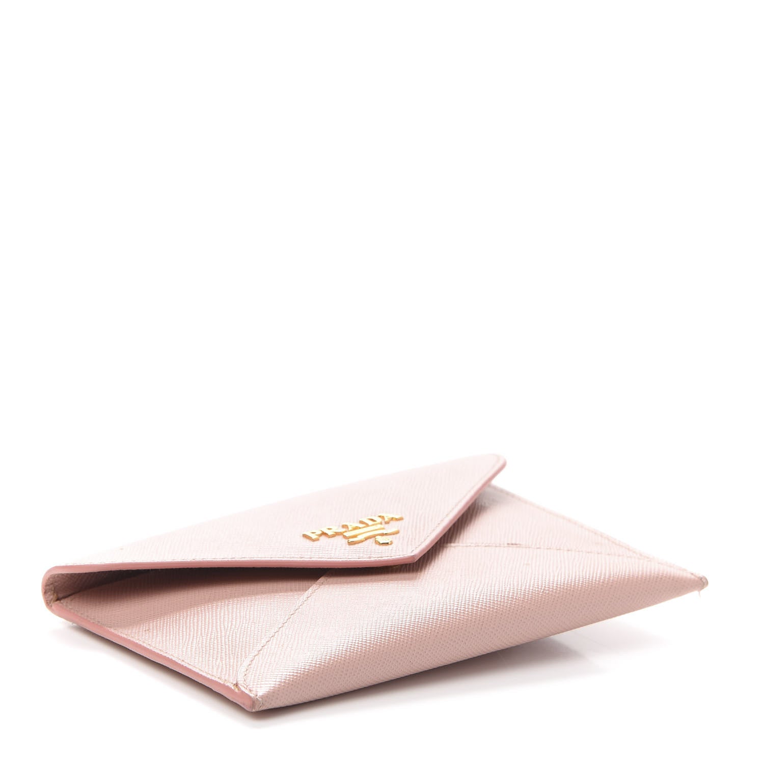 Prada Saffiano Metal Envelope Wallet Orchidea 4 of 12