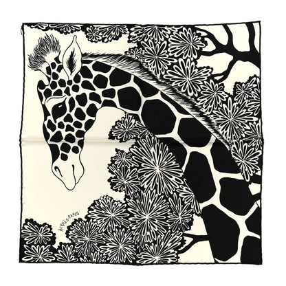 Hermes Silk The Three Graces Zoom Scarf 45 Blanc Casse Black 1 of 4