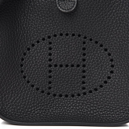 Hermes Taurillon Clemence Evelyne TPM Black 11 of 12