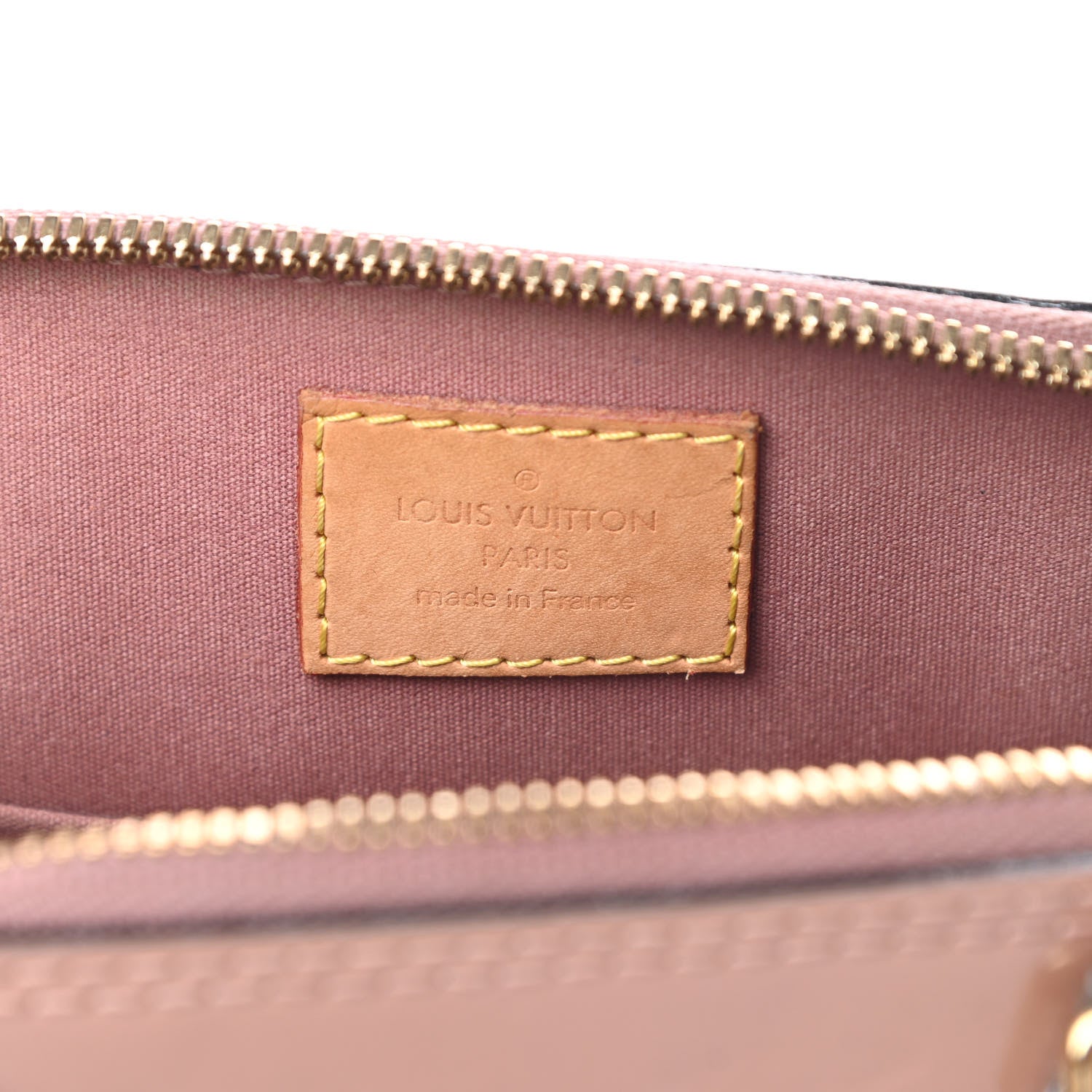 Louis Vuitton Vernis Alma BB Rose Velours 6 of 10
