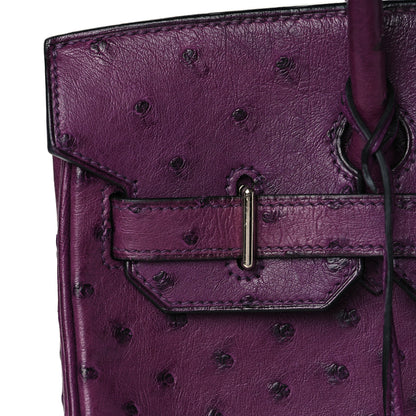 Hermes Ostrich HAC Birkin 28 Violine 11 of 11