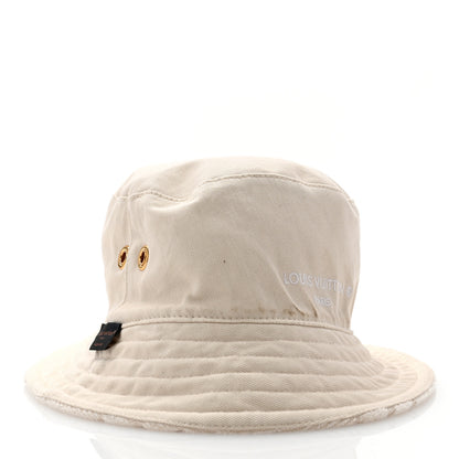 Louis Vuitton Cotton Jacquard Monogram LVacation Reversible Hat M White 12 of 16