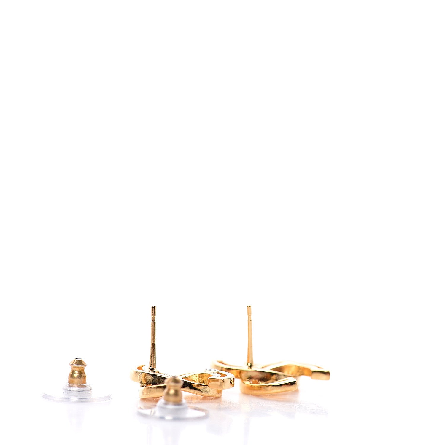 Chanel Metal Obazine CC Earrings Gold 3 of 4